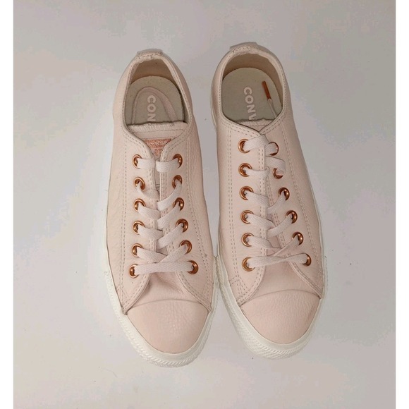 Converse Shoes - Converse All Star Lace Up Leather Sneaker Size W8/M6 Cap Toe Pink Streetwear